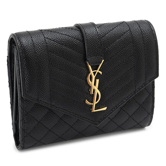 Saint Laurent Handbags - Saint Laurent Tri-FWallet Matelasse Quilted Black